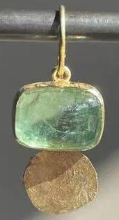 Fashionable Geometric Natural Stone Earrings From Europe And The US