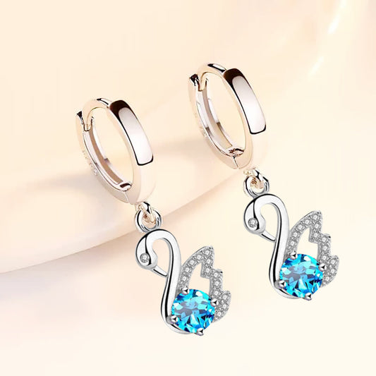 Swan Zircon Earrings