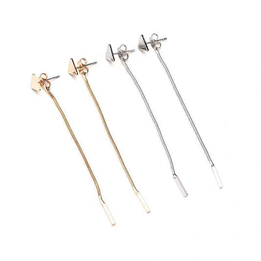 Triangle w/Tassel Earrings