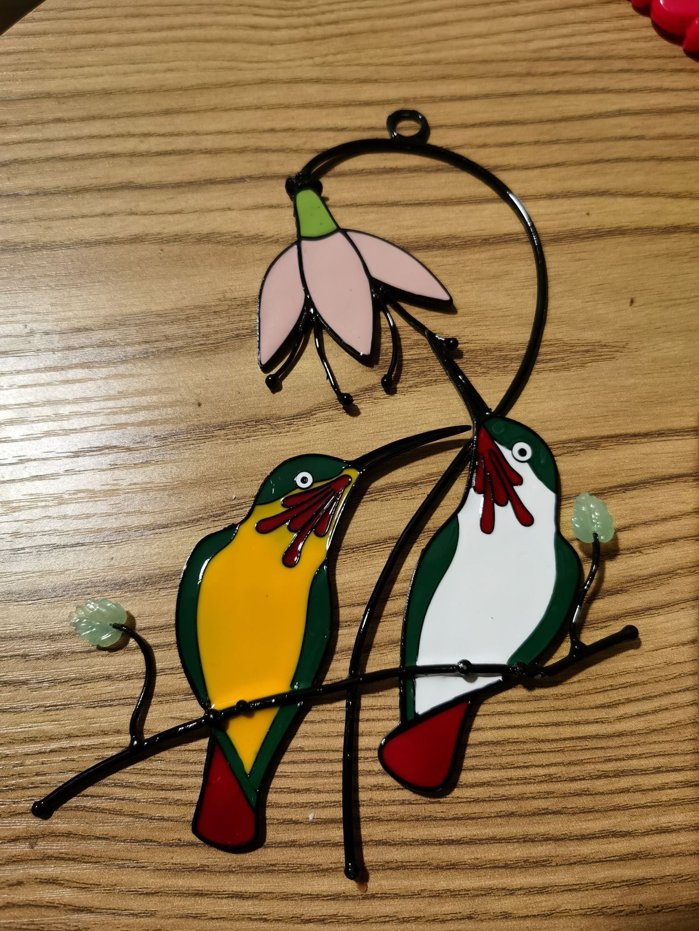 Stained Glass Hummingbird Window Decoration