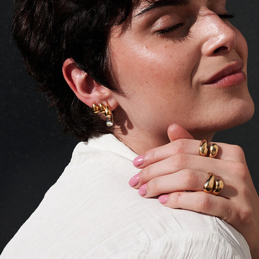 Water-drop Colorfast Earrings