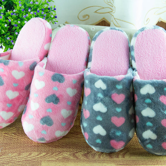 Star cotton slippers