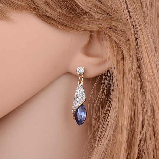 Gemstone Zircon drop earrings