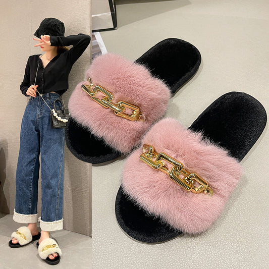 Women's Fashion Wool Slippers