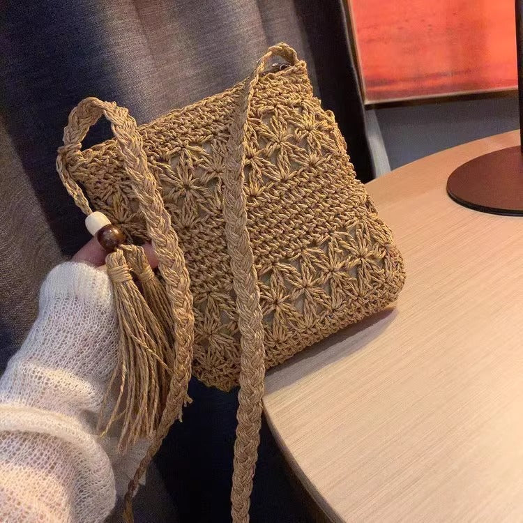 Woven Crossbody Handbag
