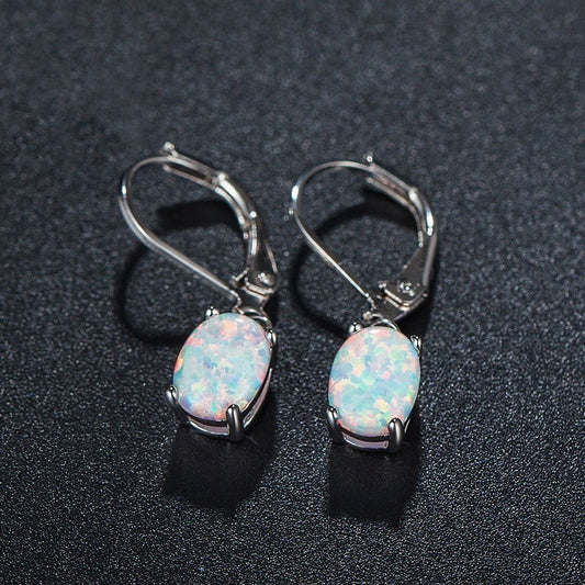 Four-claw Opal Earrings