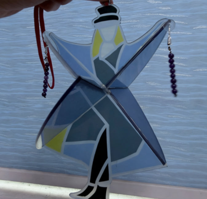 Stained Glass Dancing Spinner