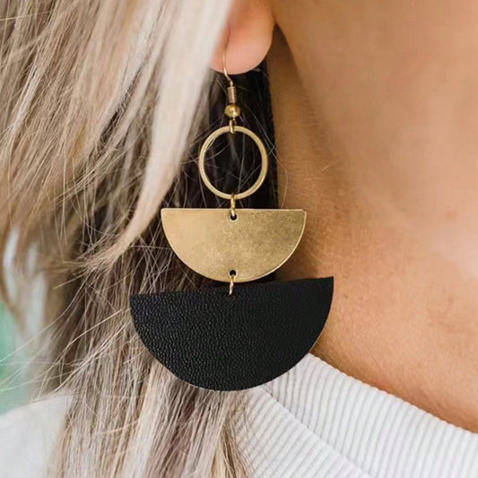 Modern Leather Earrings