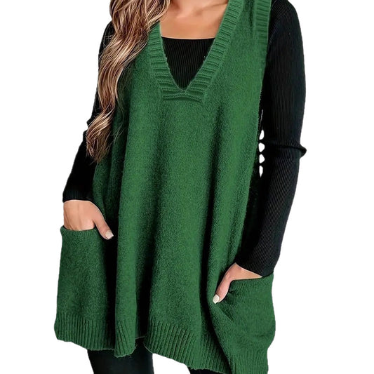 Plus Size Sleeveless Pullover