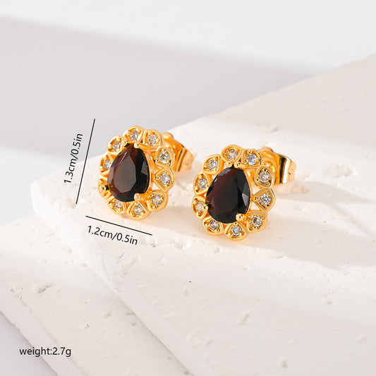 Zircon Stud Earrings