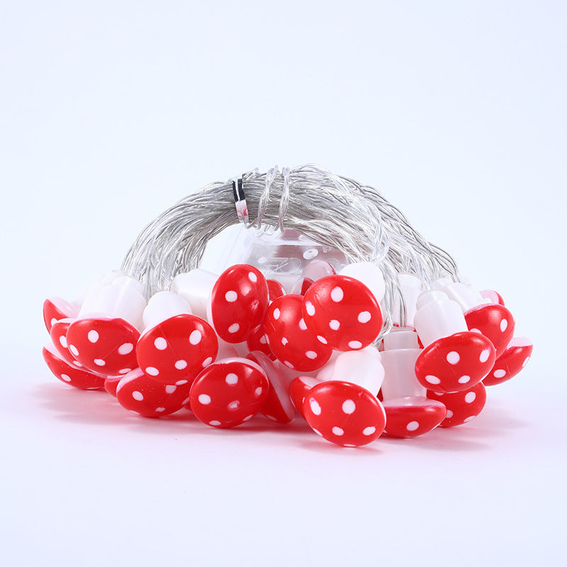 LED Mushroom Lighting Chain Holiday Decoration