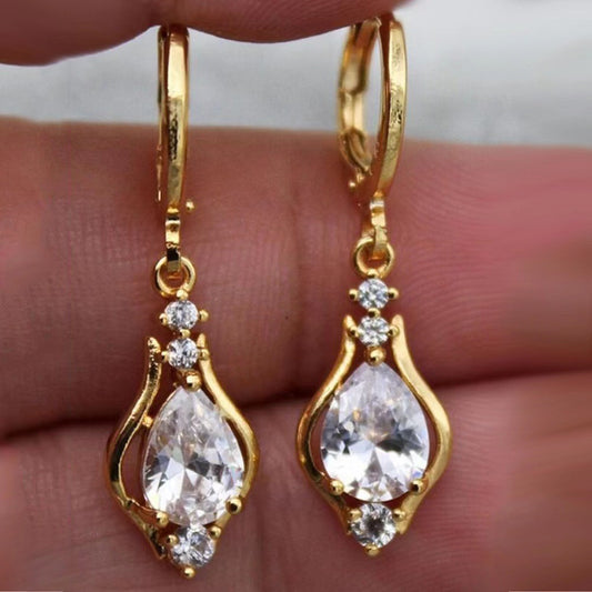 Zircon Drop Earrings