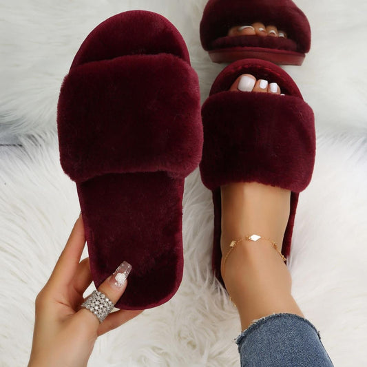 Fluffy Women's Plush Slippers
