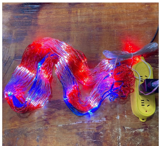 American Flag Net Light Independence Day Decorative String Lights