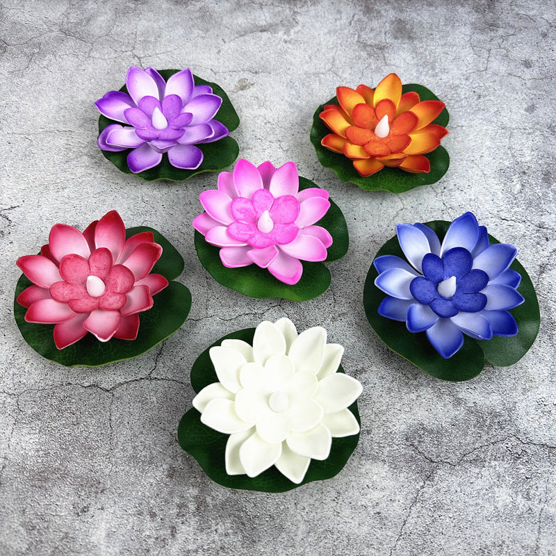 Floating Water Lotus Flowers