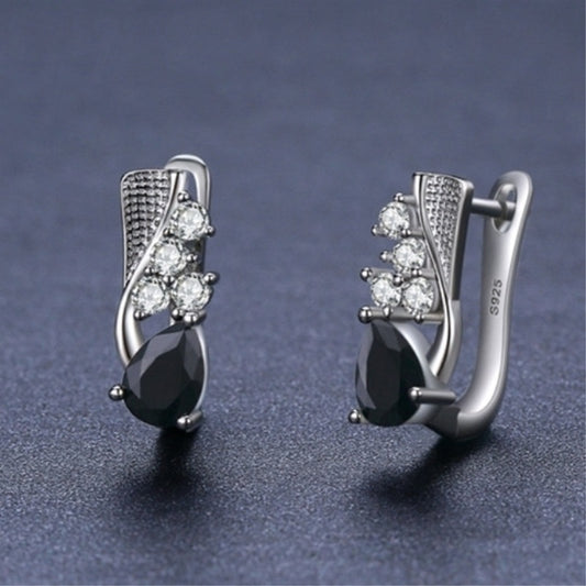Drop-shaped Earrings Micro Rhinestone