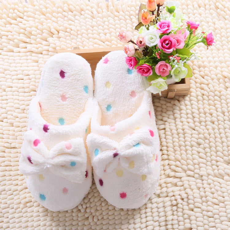 Bowknot Polka-Dot slippers