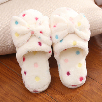 Bowknot Polka-Dot slippers