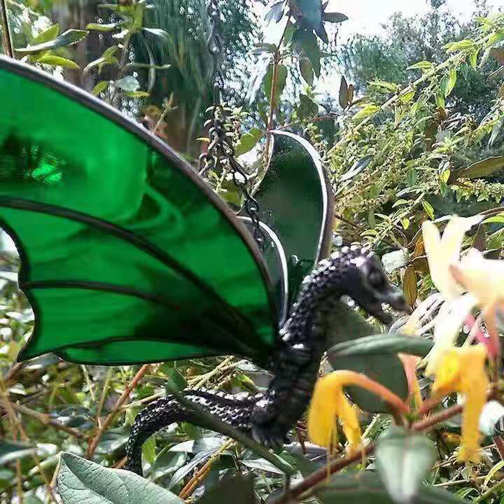 Dragon Stained Glass Suncatcher