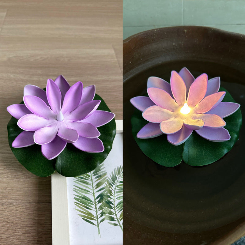 Floating Water Lotus Flowers