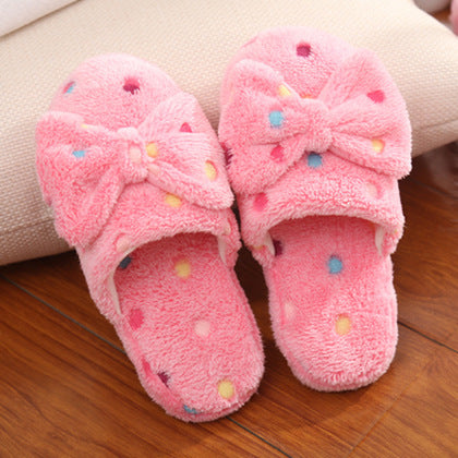 Bowknot Polka-Dot slippers