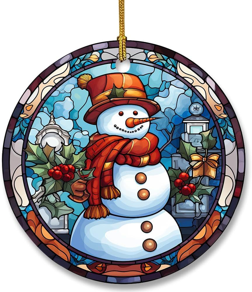 Christmas Stained Glass Suncatcher