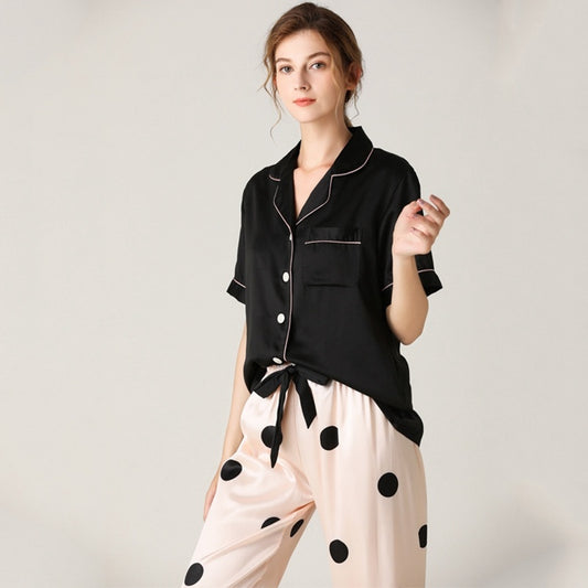 Pajamas Simulation Silk Short-sleeved