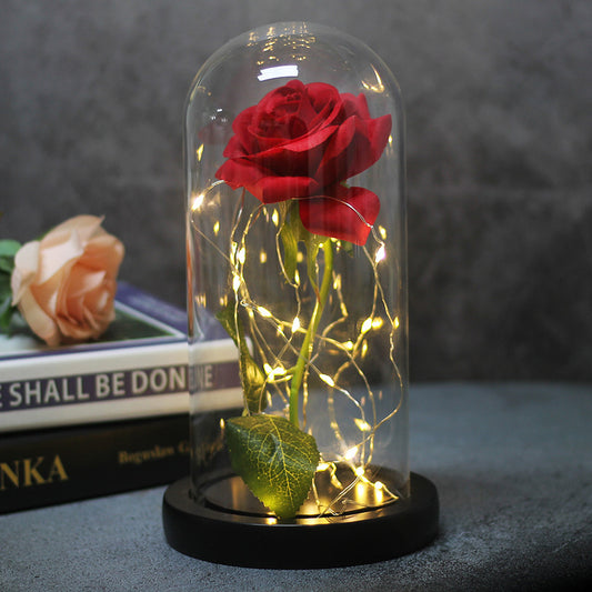 Simulation Rose w/Glass Cover LED
