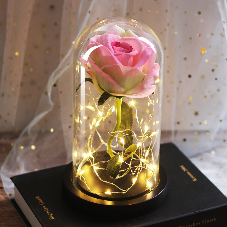 Simulation Rose w/Glass Cover LED