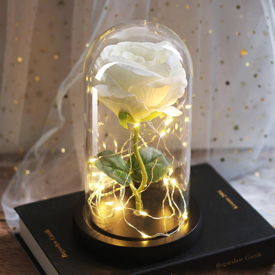 Simulation Rose w/Glass Cover LED