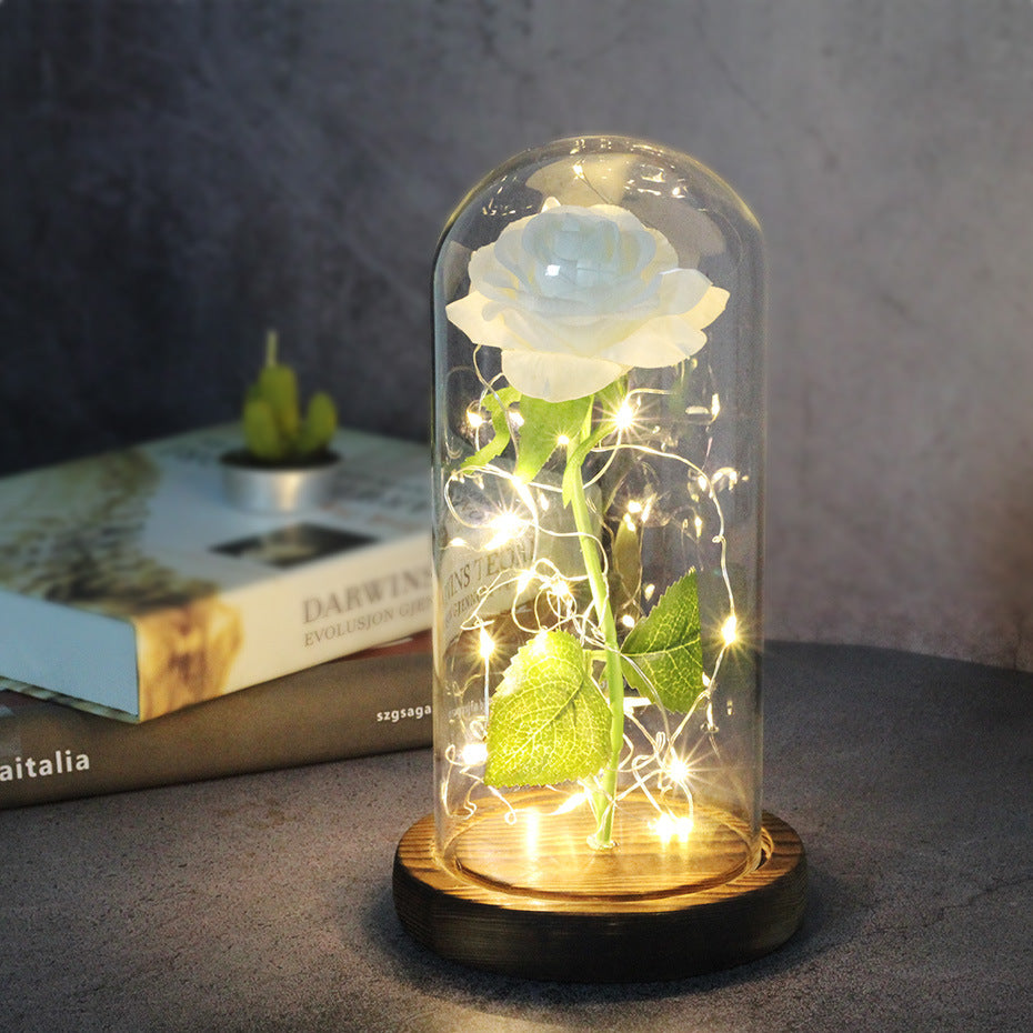 Simulation Rose w/Glass Cover LED