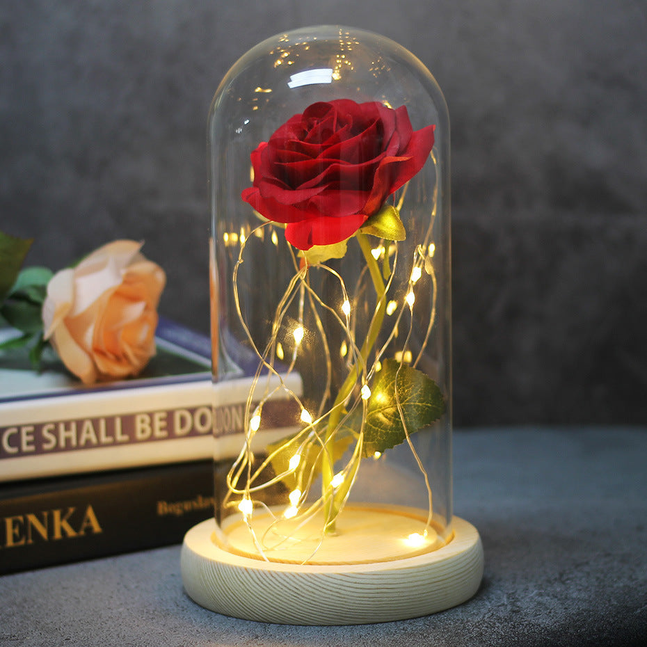 Simulation Rose w/Glass Cover LED