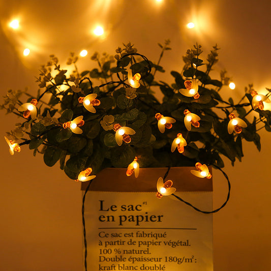 LED Outdoor Bees String Lights Solar