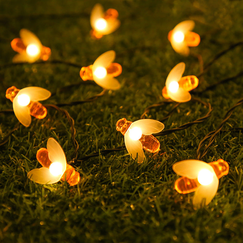 LED Outdoor Bees String Lights Solar