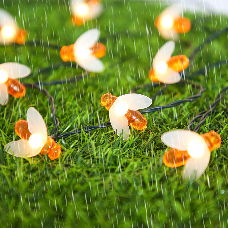 LED Outdoor Bees String Lights Solar