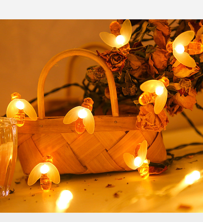 LED Outdoor Bees String Lights Solar