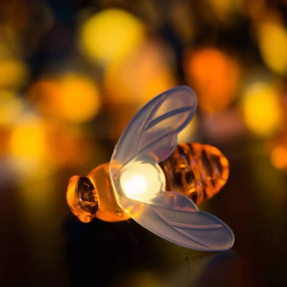 LED Outdoor Bees String Lights Solar