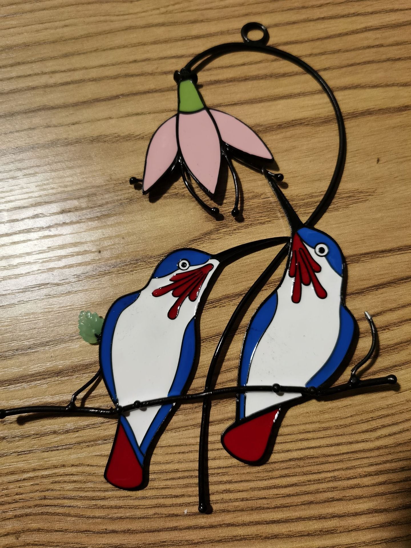 Stained Glass Hummingbird Window Decoration