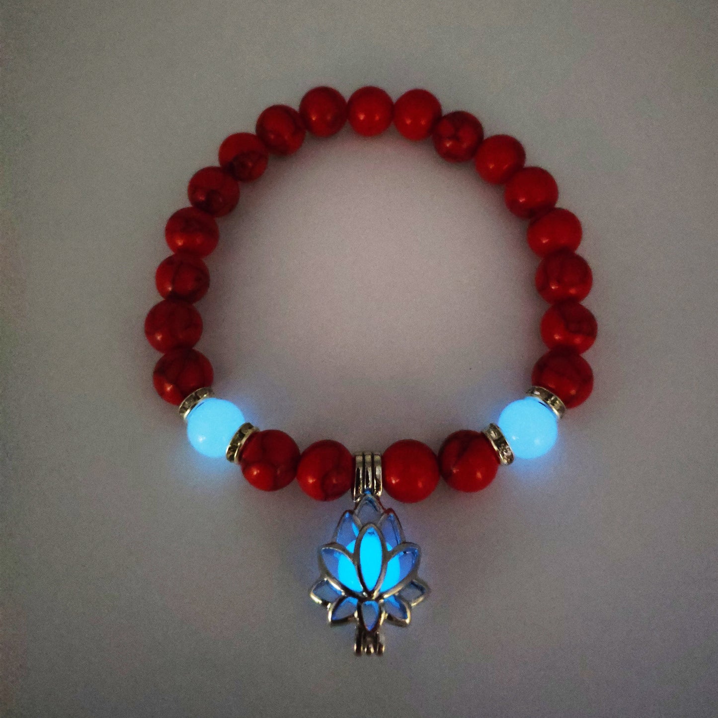 Luminous Lotus Natural Energy Stone Bracelet