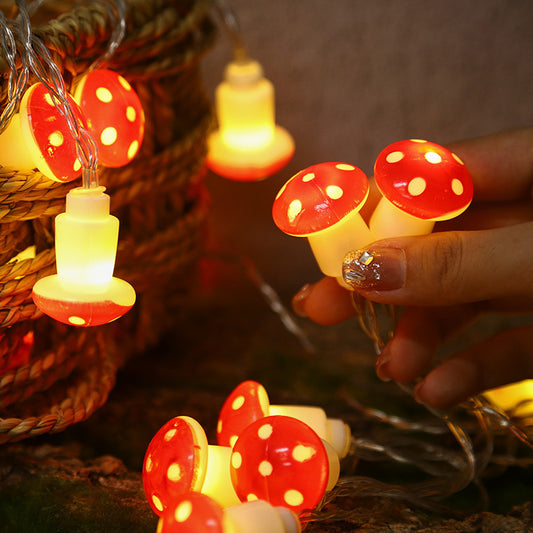 LED Mushroom Lighting Chain Holiday Decoration