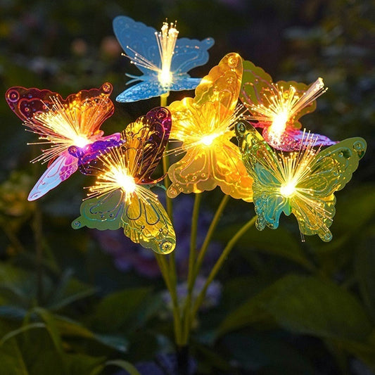 Solar Colorful Optical Fiber Lamp Outdoor Decoration