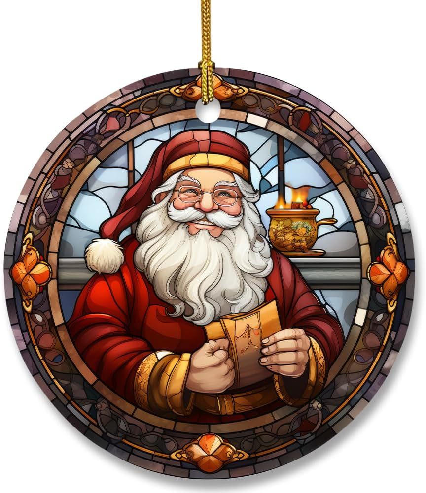 Christmas Stained Glass Suncatcher