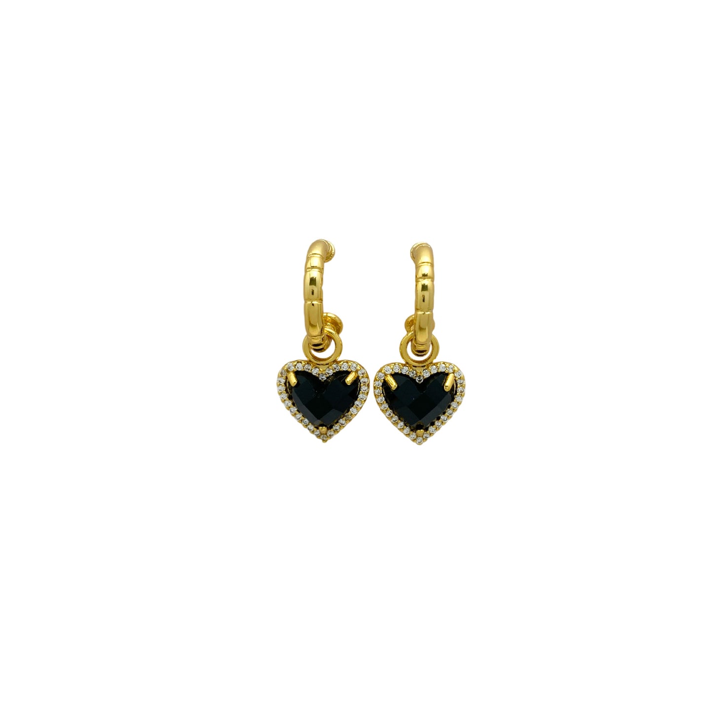 C-shaped Heart Earrings