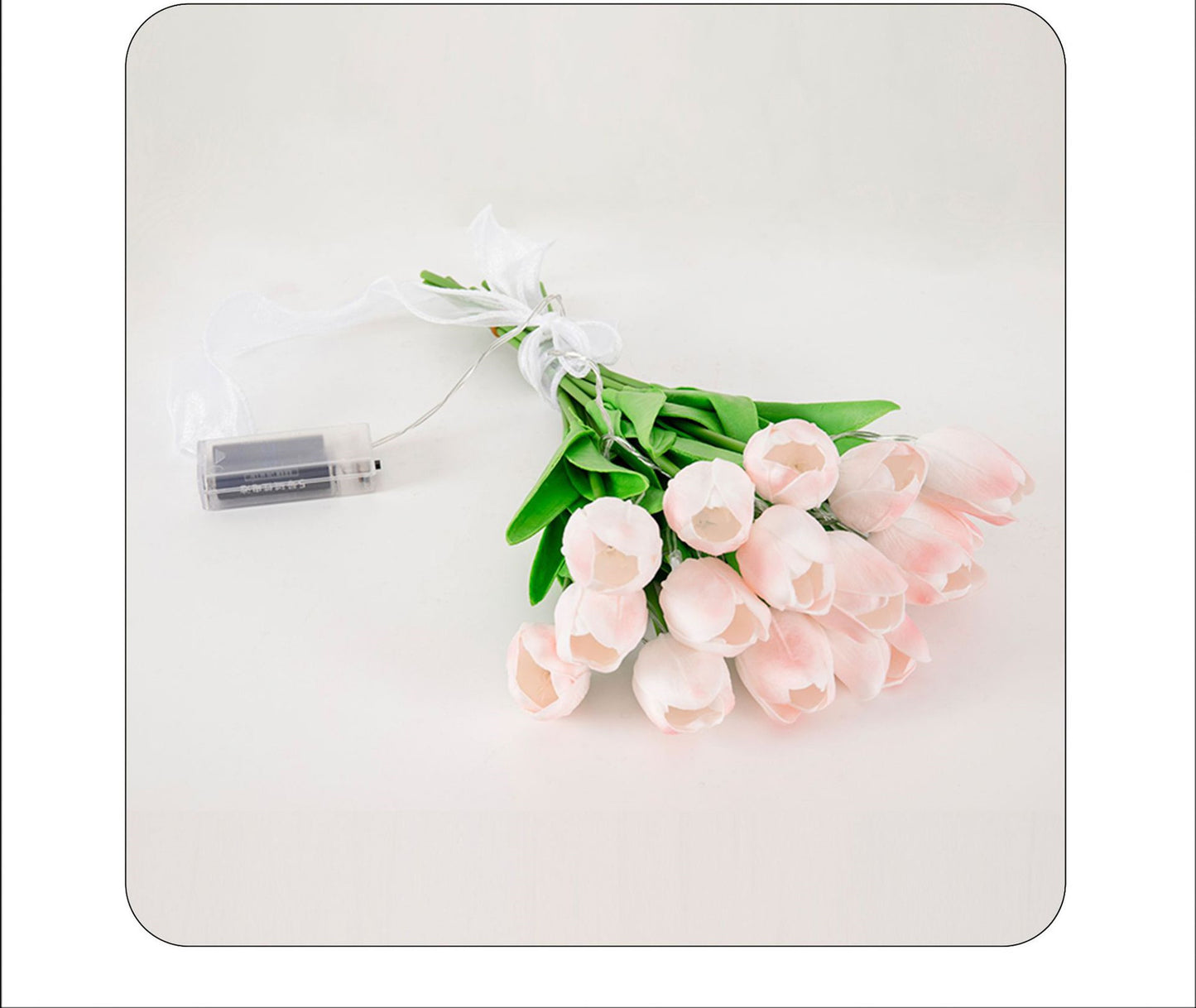 LED Simulation Tulip Bridal Bouquet