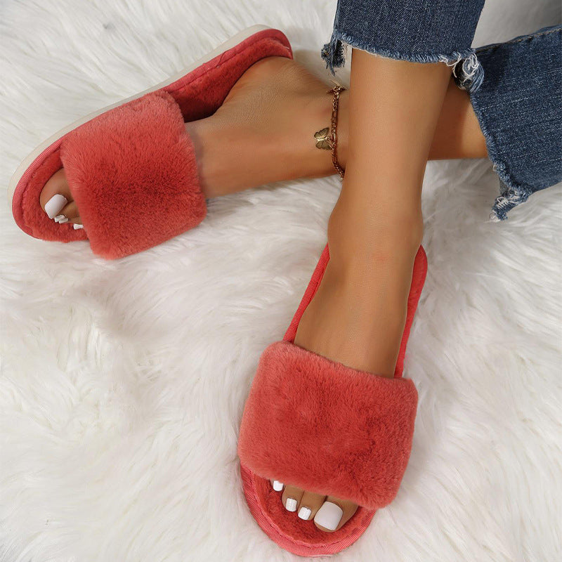Fluffy Women's Plush Slippers