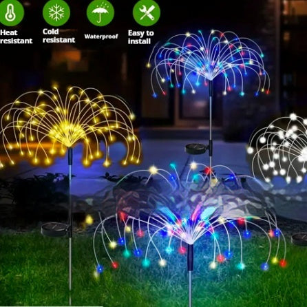 Solar Powered Firework Lights