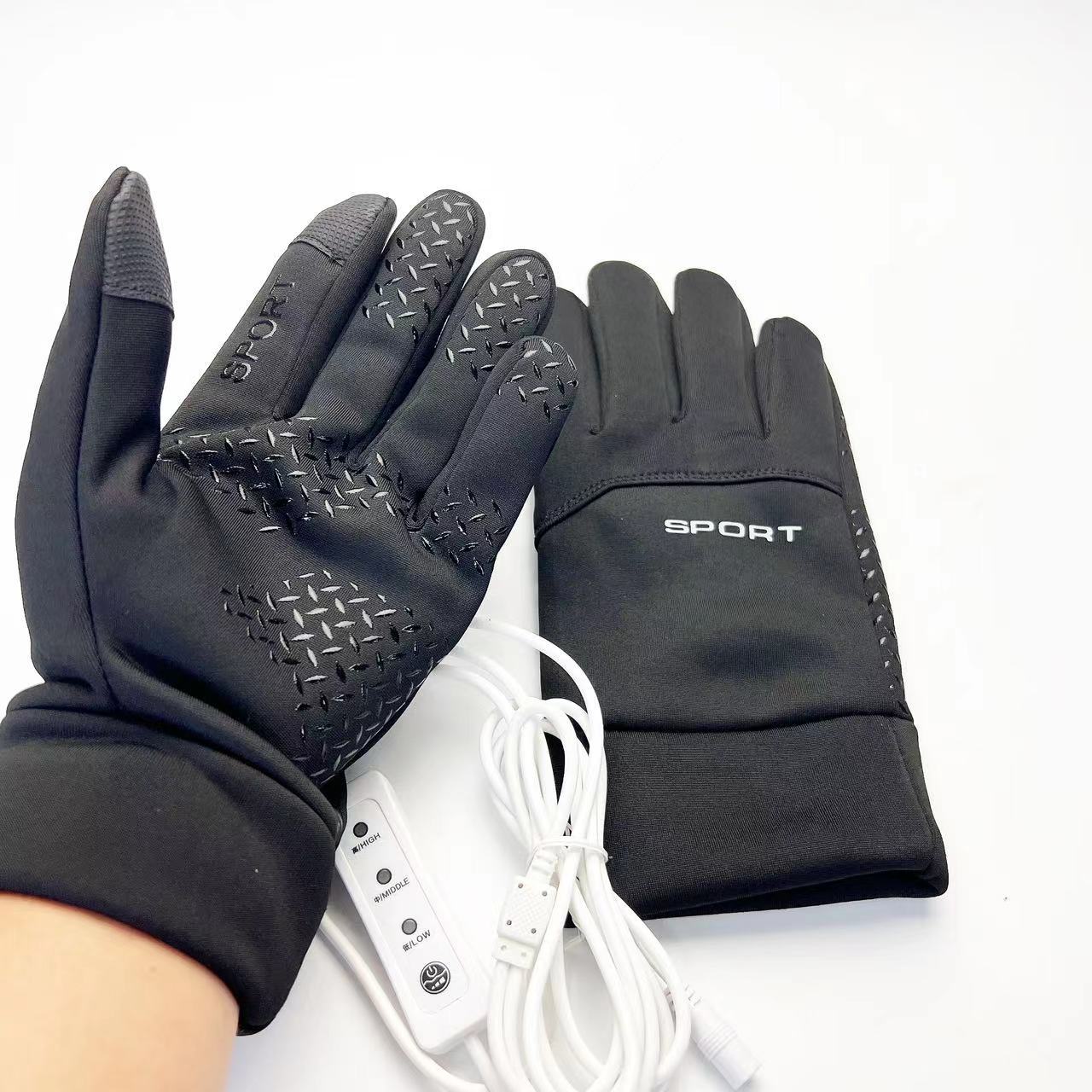 USB Electric Heating Gloves Cycling Touch Screen