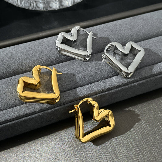 European And American Retro Minority Design Earrings Cold Wind Ear Clip Tide