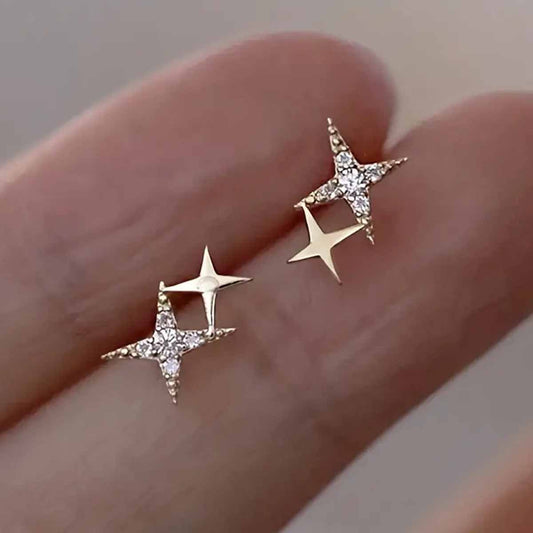 Elegant Star Stud Earrings