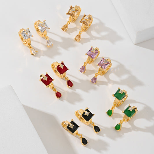 Fashion Earrings Copper-plated Gold